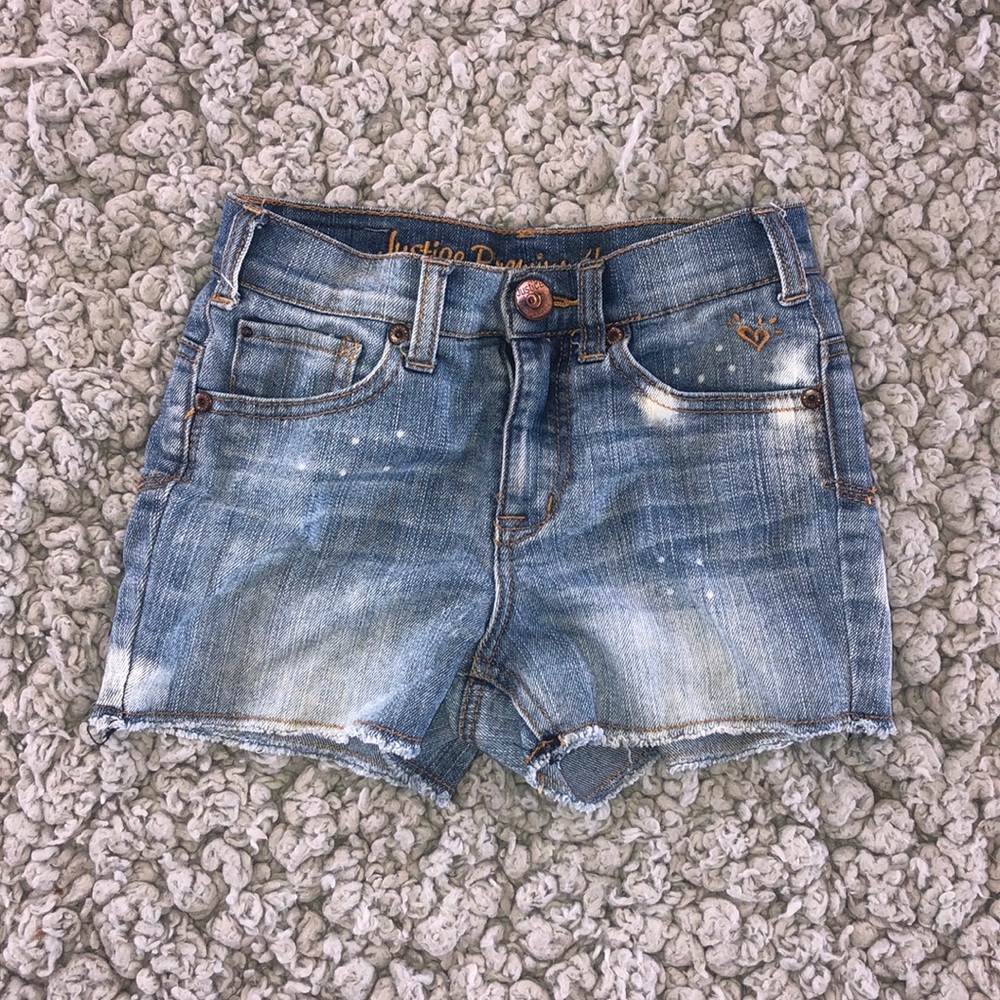 Justice jean shorts 8R 😎
